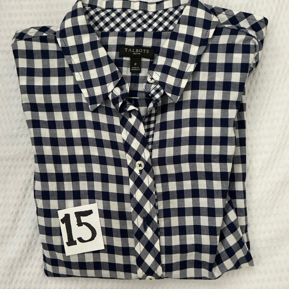 Talbots Modern Classic Button Front Shirt-long sleeve - Picture 16 of 16